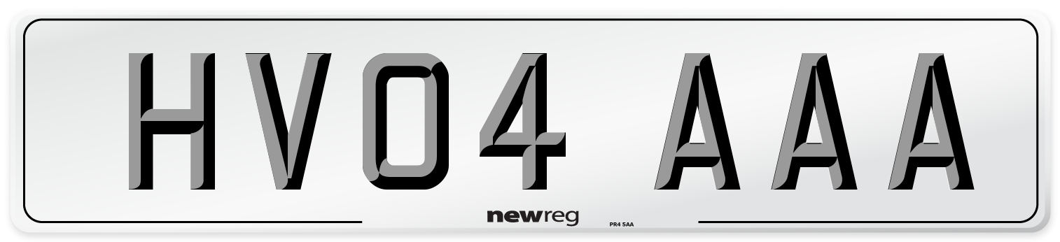 HV04 AAA Number Plate from New Reg